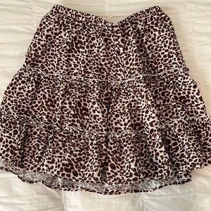 SHEIN leopard skirt, size Xs